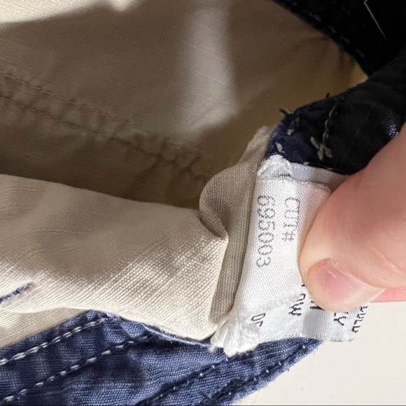 L.E.I. Y2K Vintage Ripstop Shorts with Roll Tabs Light Tan Sz 9 - Picture 10 of 12